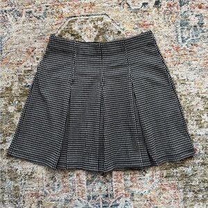 Plaid Pleated Skirt